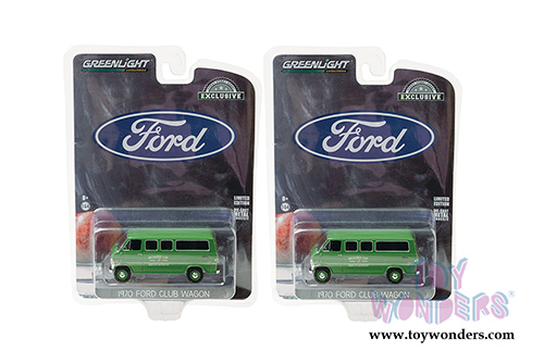 Greenlight - Ford Club Wagon - Board of Education (1970, 1/64 scale diecast model car, Green) 30170/48